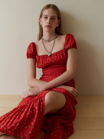 The Rose Princess Neck Long Dress_RD