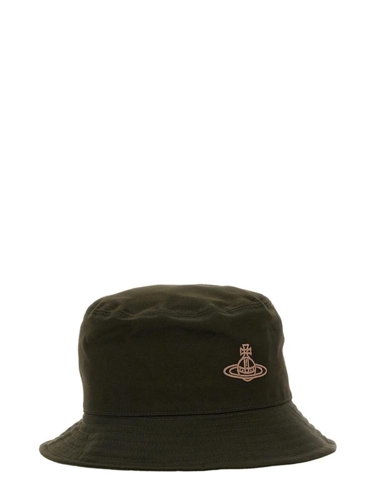 비비안웨스트우드 BUCKET HAT WITH LOGO EMBROIDERY 81020009_W00KTM401