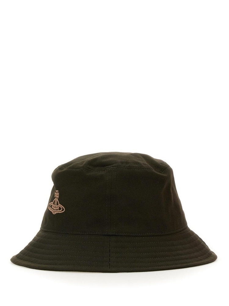 비비안웨스트우드 BUCKET HAT WITH LOGO EMBROIDERY 81020009_W00KTM401