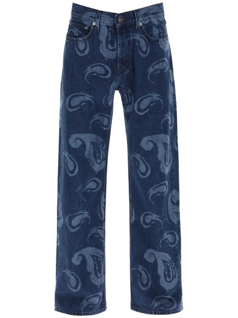 자크뮈스 Jacquemus le de-nimes suno paisley jeans 235DE008 1015