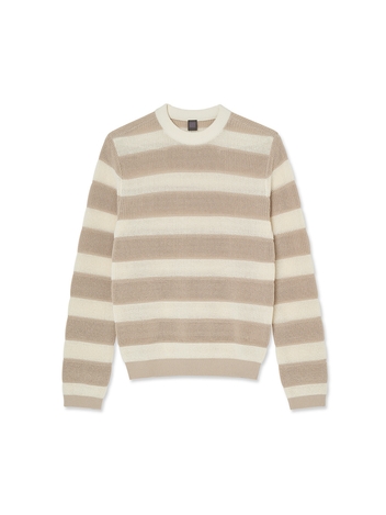 Striped Crewneck_Beige