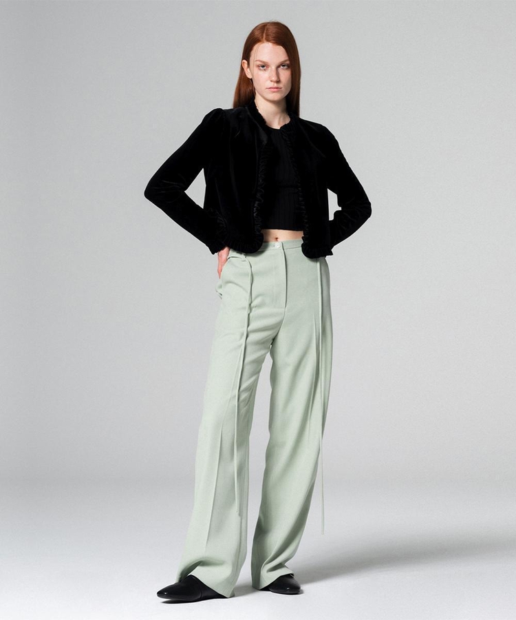 Comfy Wide-Fit Pants Mint WBCFPA003MT