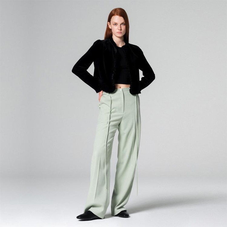 Comfy Wide-Fit Pants Mint WBCFPA003MT