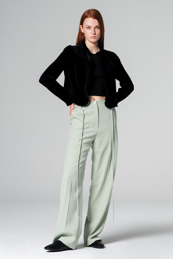 Comfy Wide-Fit Pants Mint WBCFPA003MT