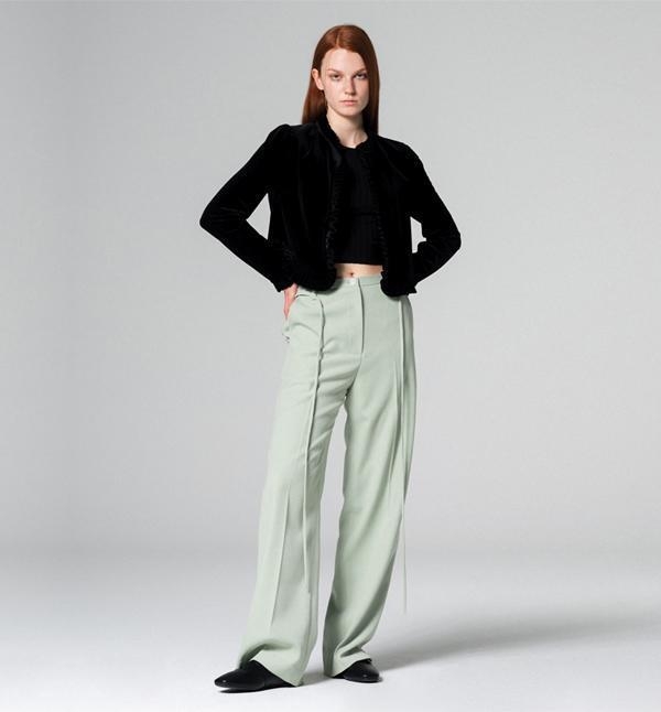 Comfy Wide-Fit Pants Mint WBCFPA003MT