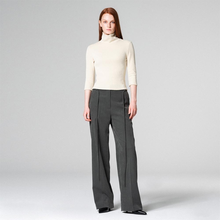 Comfy Wide-Fit Pants Grey WBCFPA003GR