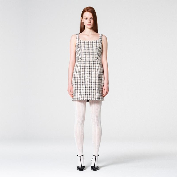 Tweed Mini Dress Check WBCFOP002CK