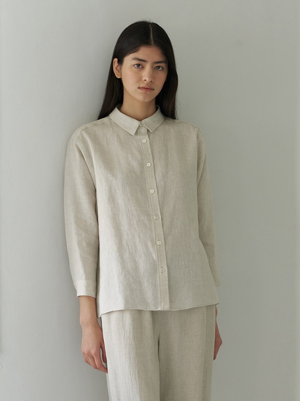 linen blouse-cream