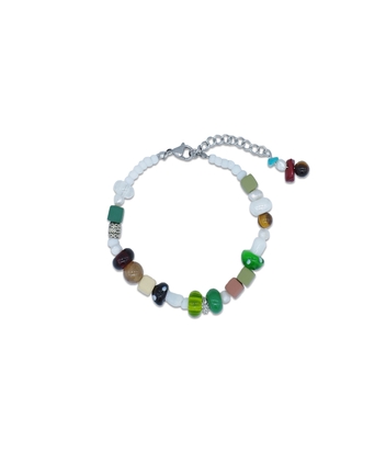 HANDMADE GREEN MUSHROOM BRACELET
