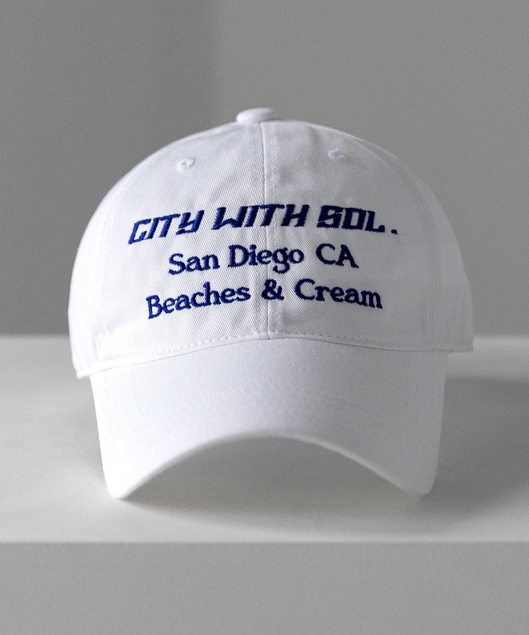 SANDIEGO CA BALL CAP-WHITE