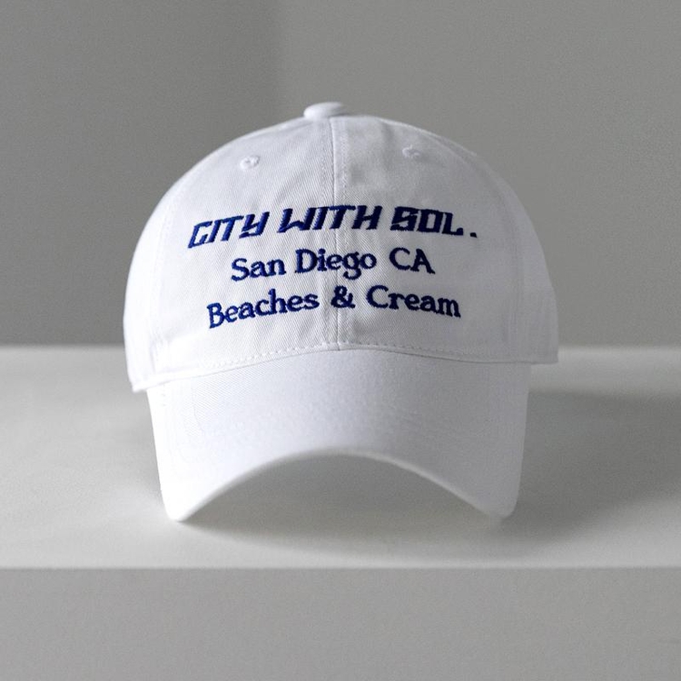 SANDIEGO CA BALL CAP-WHITE