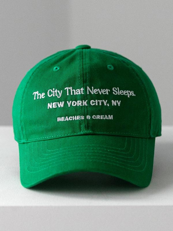 NEW YORK CITY. NY BALL CAP-GREEN