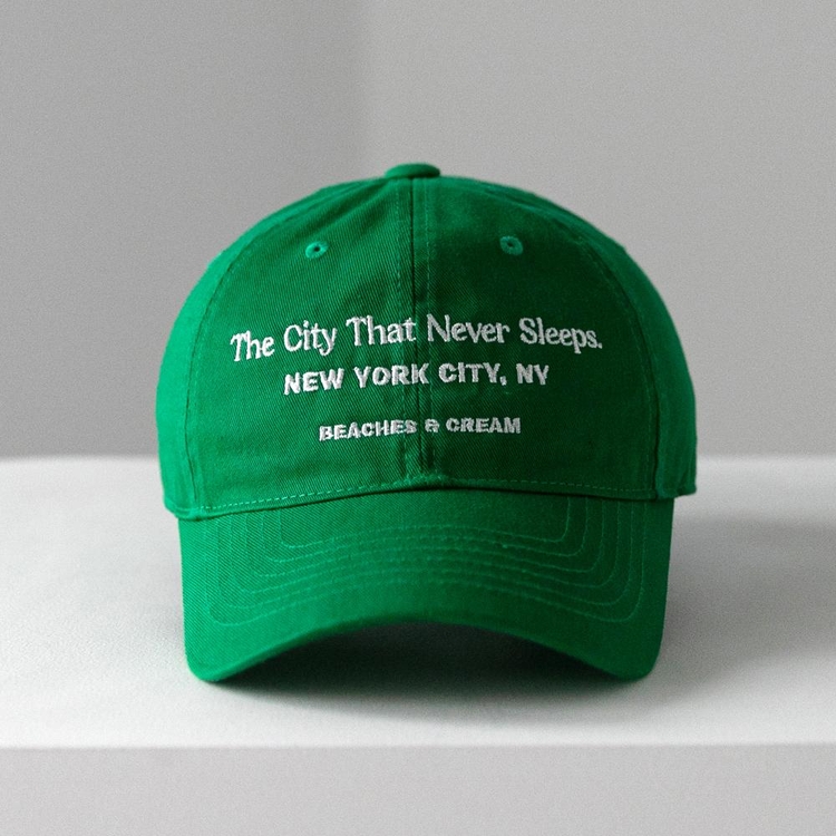 NEW YORK CITY. NY BALL CAP-GREEN