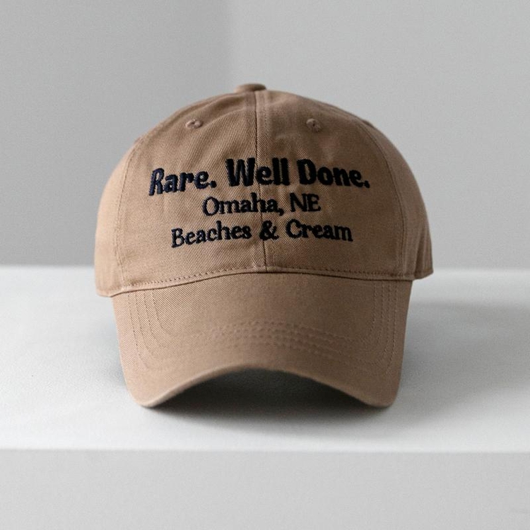 OMAHA. NE BALL CAP-DARK BEIGE