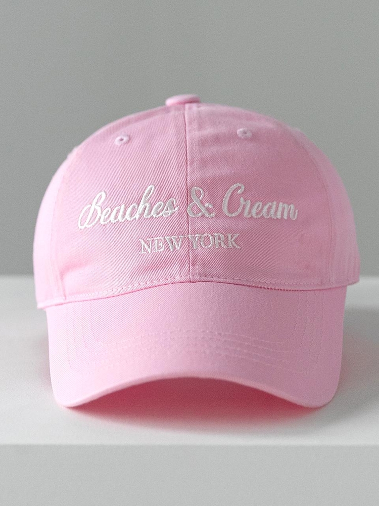 NEW YORK BALL CAP-LIGHT PINK