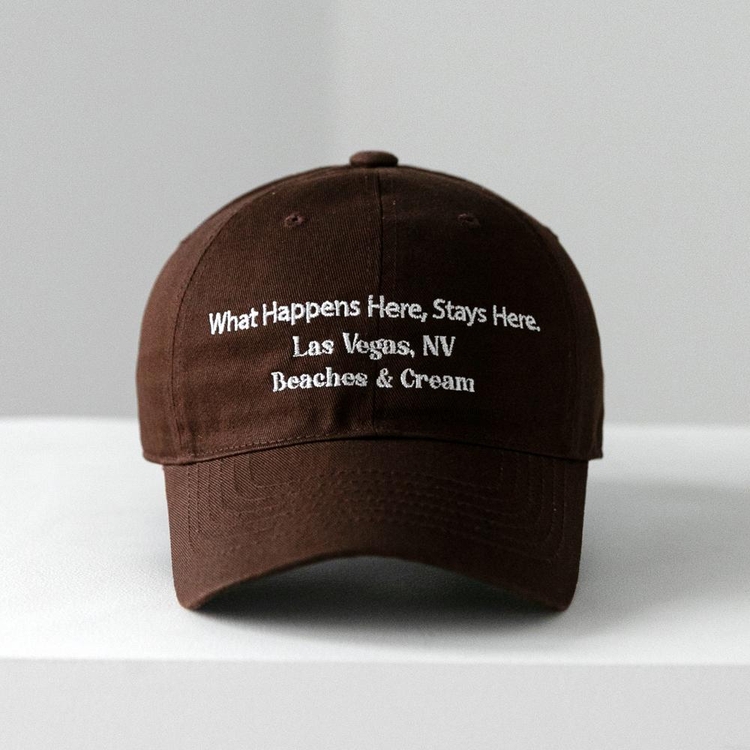 LAS VEGAS. NV BALL CAP-BROWN