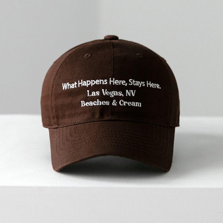 LAS VEGAS. NV BALL CAP-BROWN