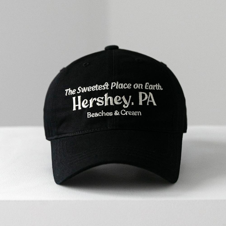 HERSHEY. PA BALL CAP-BLACK