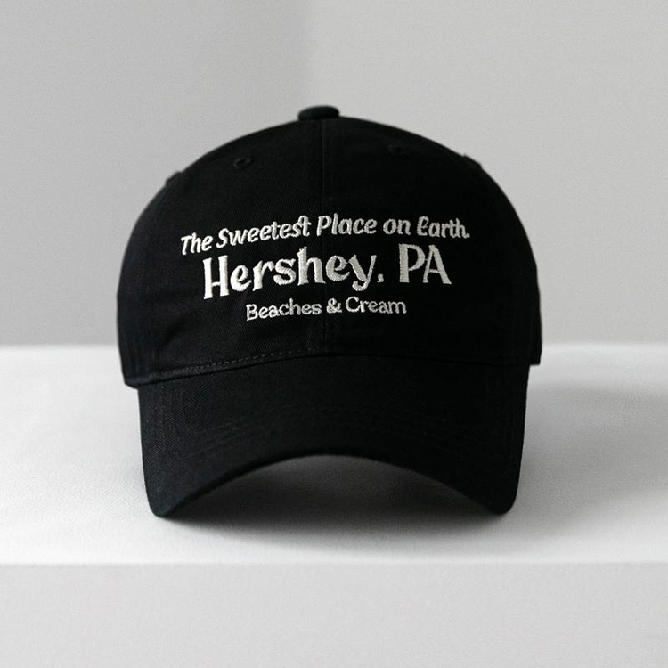 HERSHEY. PA BALL CAP-BLACK