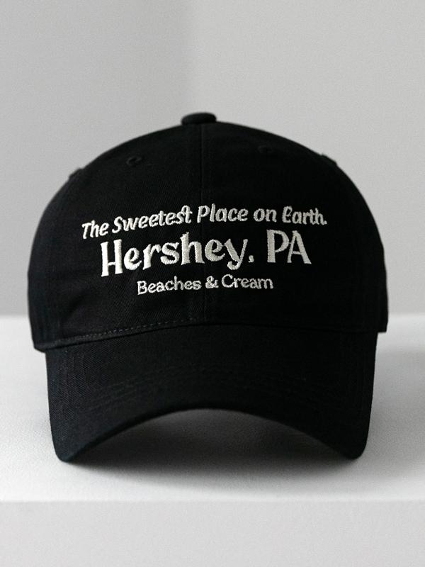 HERSHEY. PA BALL CAP-BLACK