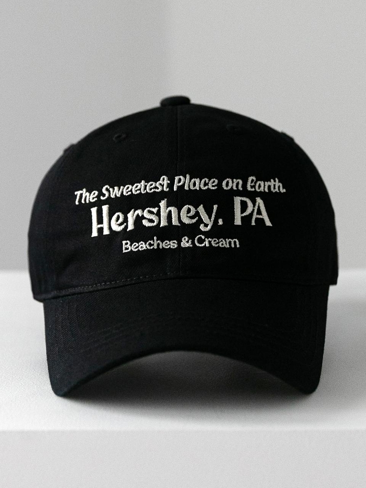 HERSHEY. PA BALL CAP-BLACK