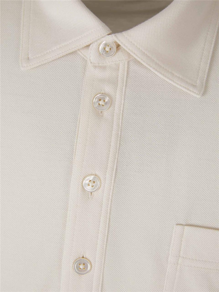 톰 포드 Plain Silk Polo Shirt JLP001-JMC003S23SILK