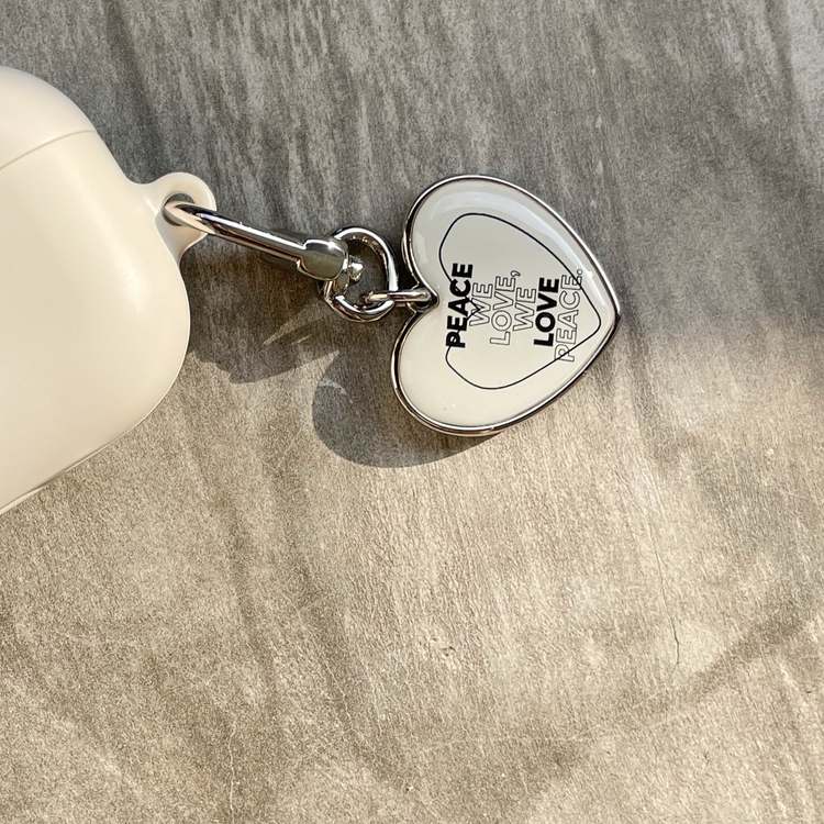 [키링] Cream Heart Keyring