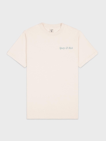 스포티앤리치 로고 반팔 TS834 CREAM