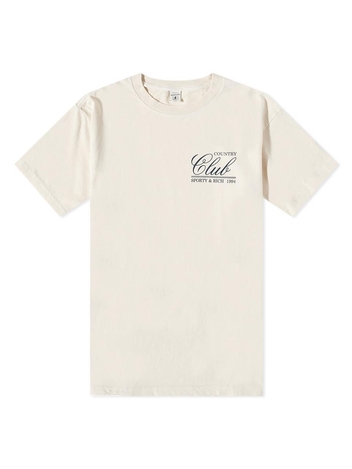 스포티앤리치 컨트리 클럽 로고 반팔 TS831 CREAM