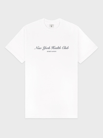 스포티앤리치 뉴욕 헬스클럽 로고 반팔 TS836 WHITE