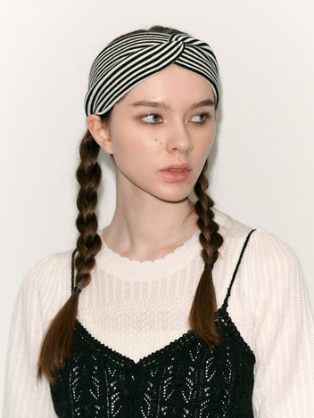 AR_Twist bandana hair band_BLACK