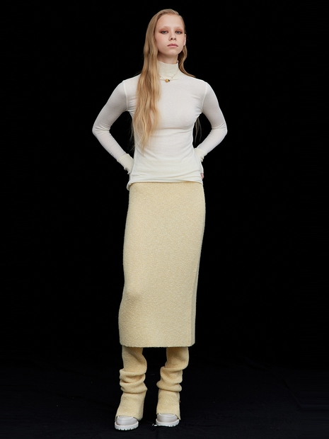 Wool Knit Half Turtleneck-T_Ivory