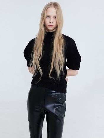 Boucle Half neck T_Black