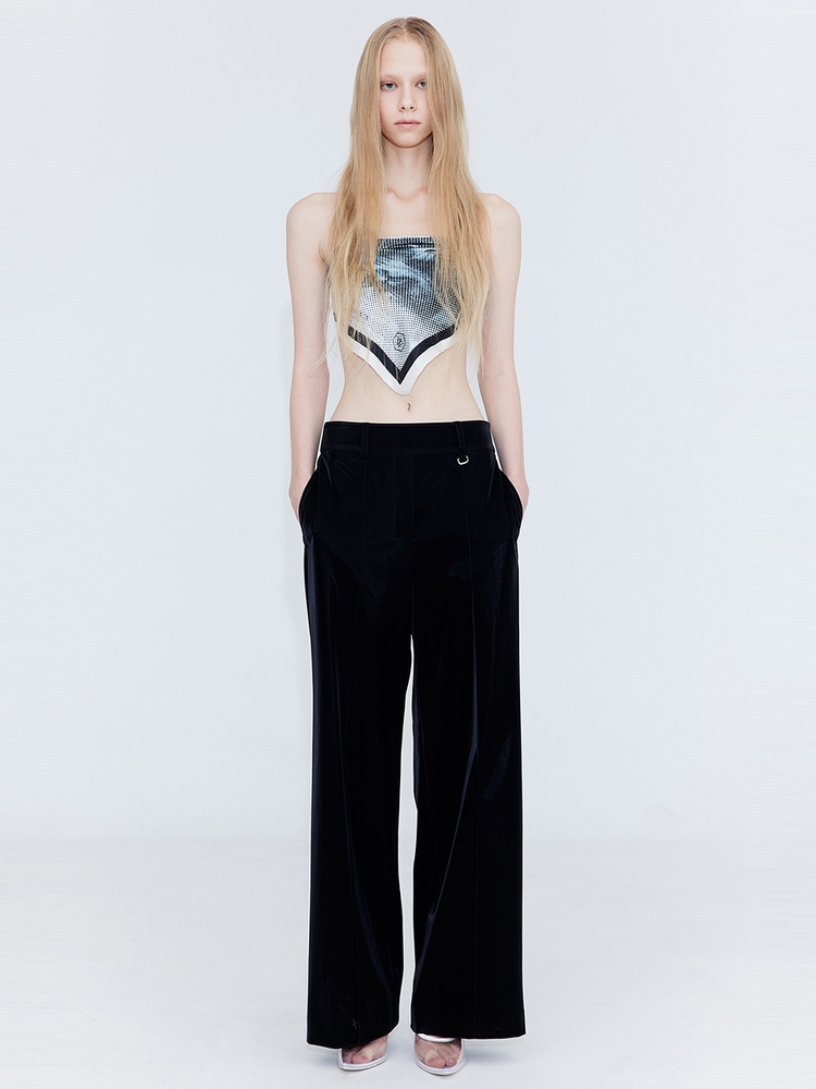 Wide Banding Pants_Black