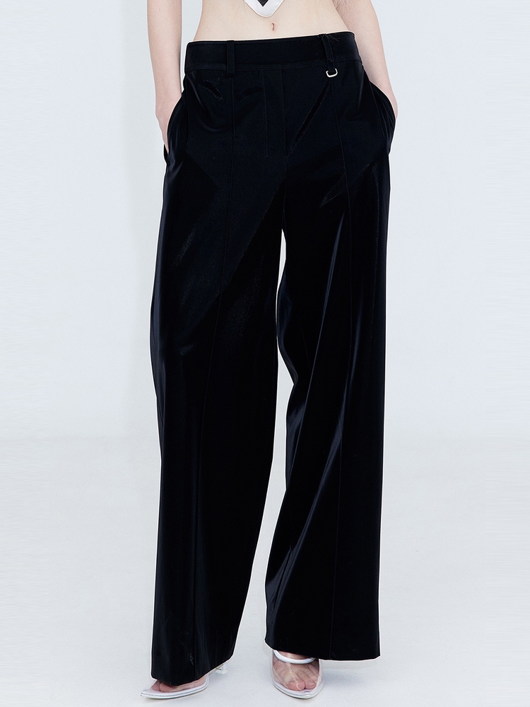 Wide Banding Pants_Black