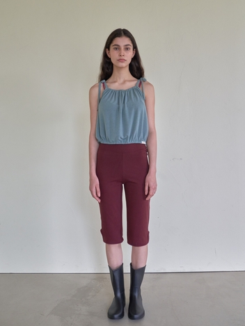 Cosmo Shirring Top - Dark Mint [3rd Reorder]