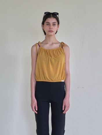 Cosmo Shirring Top - Mustard [3rd Reorder]