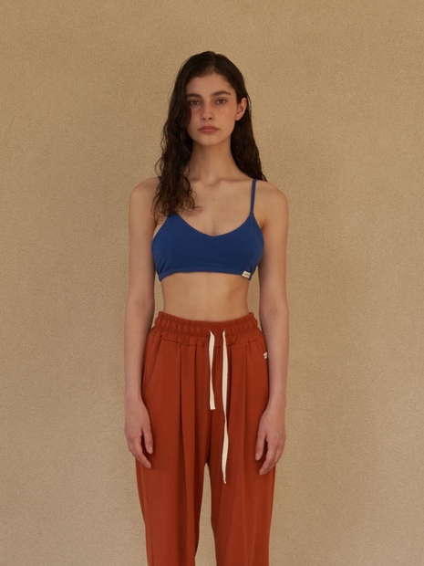 Mare Sling Bra Top -Blue