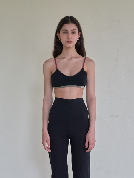 Mare Sling Bra Top -Black [Coloring]