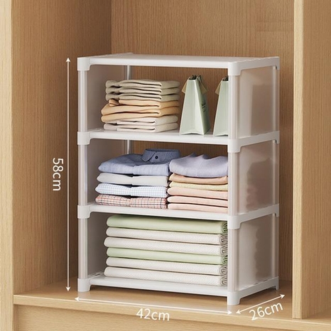 DIY 수납 옷장정리 트레이 1열 4단