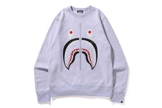 베이프 BAPE 샤크 크루넥 맨투맨 2컬러 1I30113013