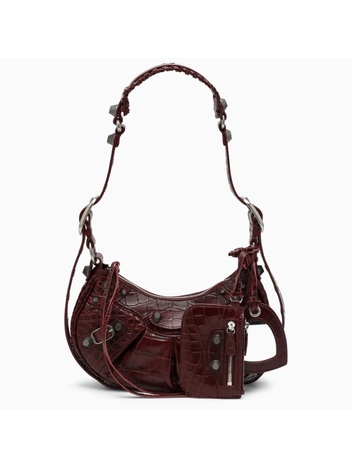 발렌시아가 Balenciaga Burgundy Le Cagole XS mini bag 67130923EBY