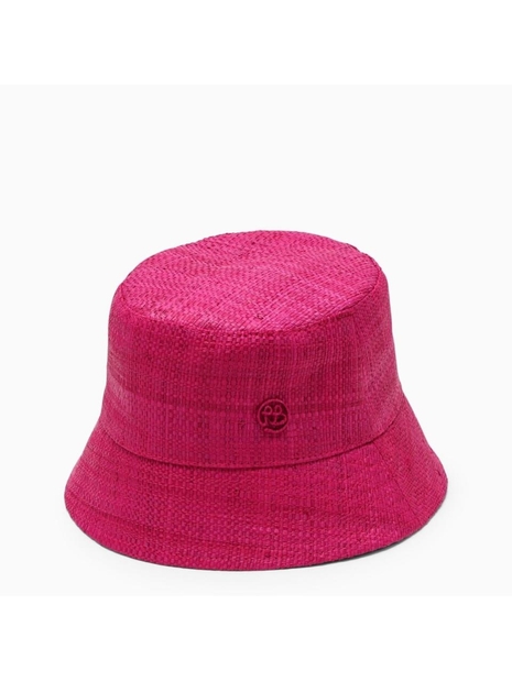루슬란바킨스키 Ruslan Baginskiy Fuchsia raffia hat BCT038STR-RWRBNF
