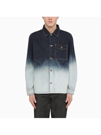 아페쎄 A.P.C. Light blue shaded denim shirt COFDL-H02784CO