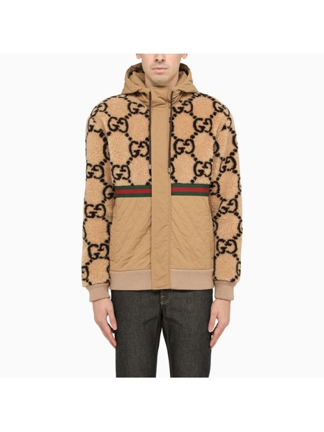 구찌 GUCCI Beige faux fur jacket 706419XJETL