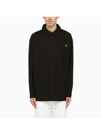  032c Classic black wool shirt FW22-W-0030WO