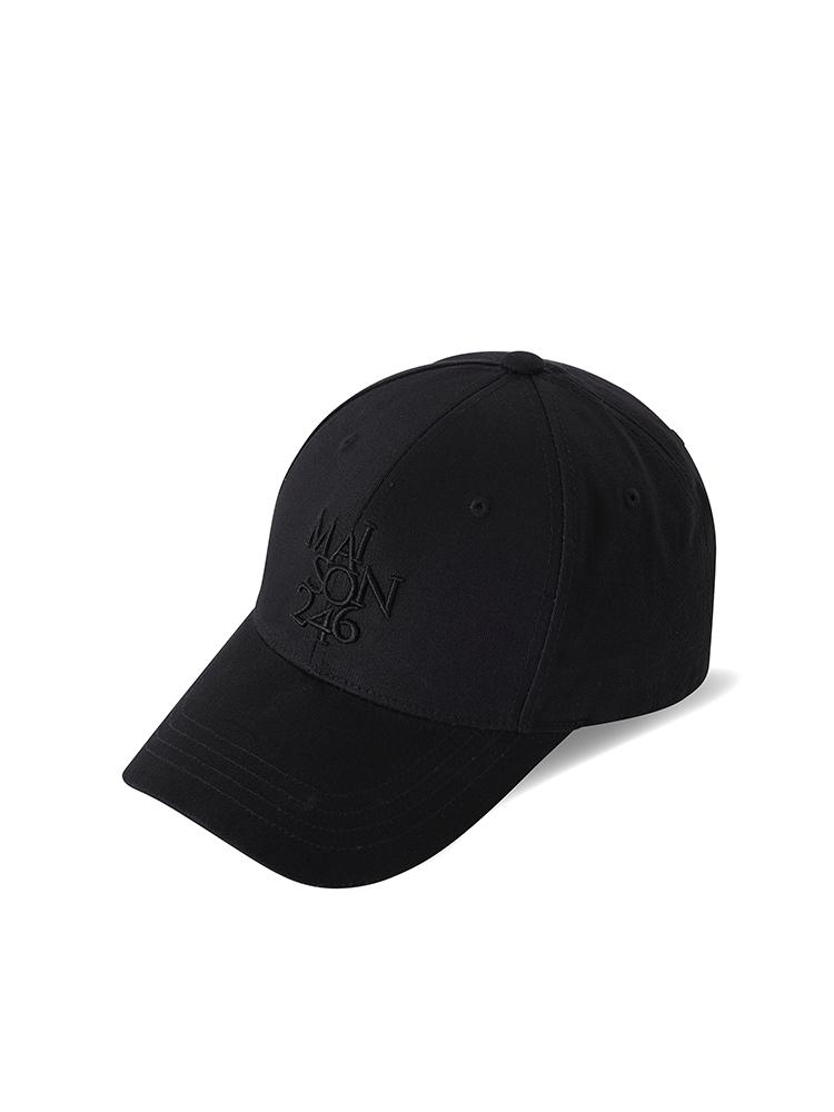 MEN SIGNITURE BIGLOGO OVERFIT BALLCAP BLACK