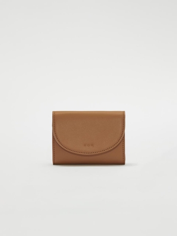 Round card wallet Caramel