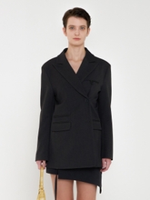 Fine Back slit button Two-way Jacket Deep charcoal