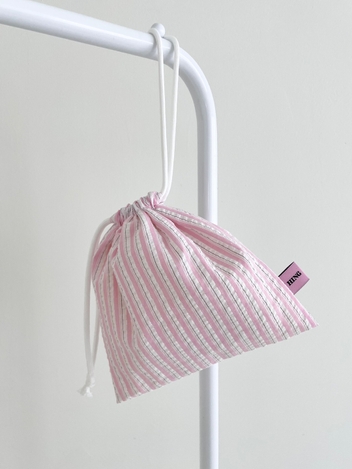 Glitter Pink String Pouch